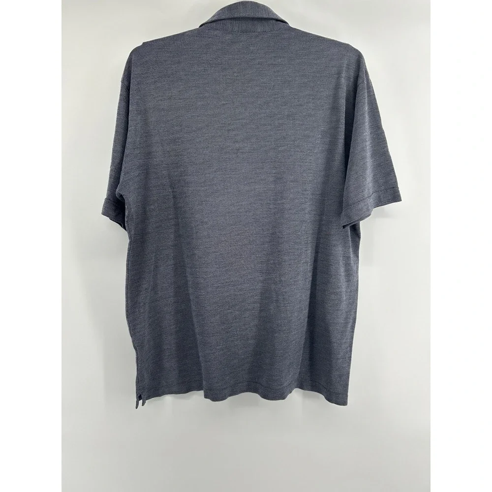 Vakko Polo Shirt Mens Golf Charcoal Short‎ Sleeve Size XL